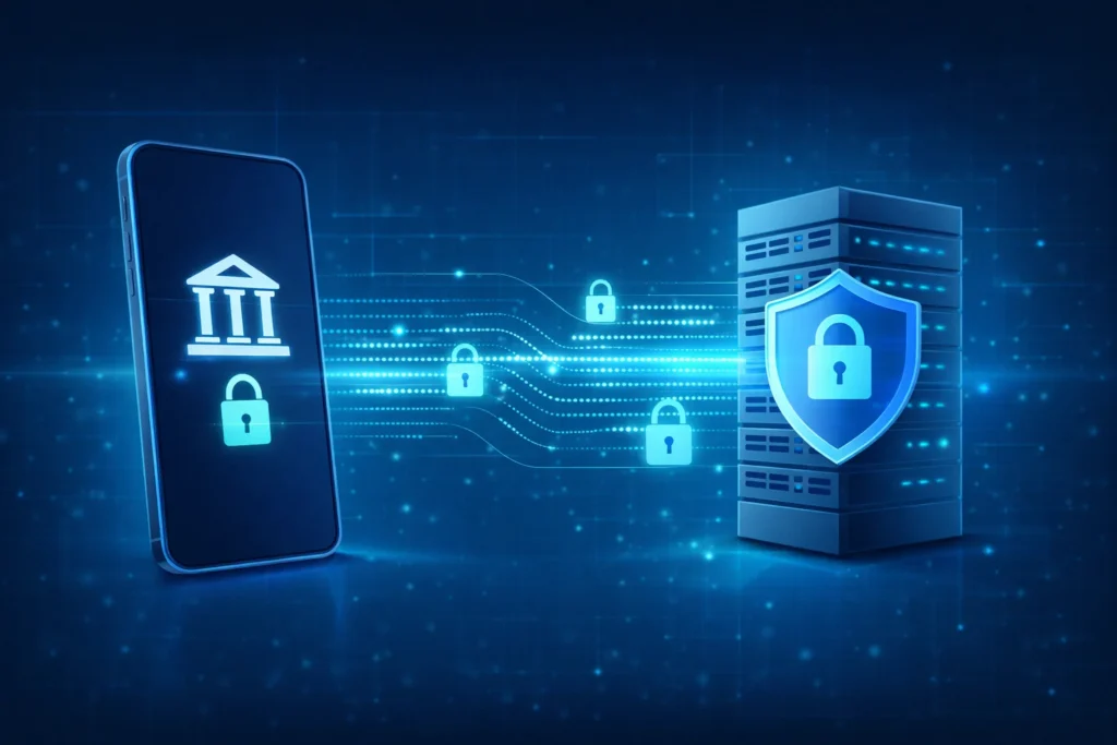 A session is a secure connection between your banking app and the bank’s server.
When you log in, the system creates a temporary session to keep you authenticated.