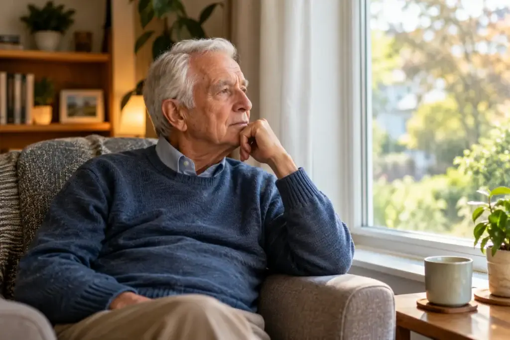 Being alone is a physical state — how much time you spend by yourself. Loneliness is an emotional state — feeling disconnected, regardless of how much company you have. Loneliness in Retirement